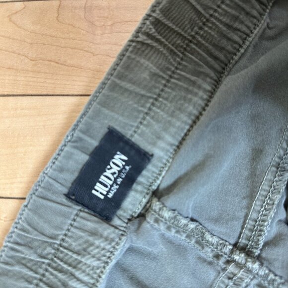 HUDSON Army Green Ruched Side Pants Denim Size 30 - Picture 6 of 15